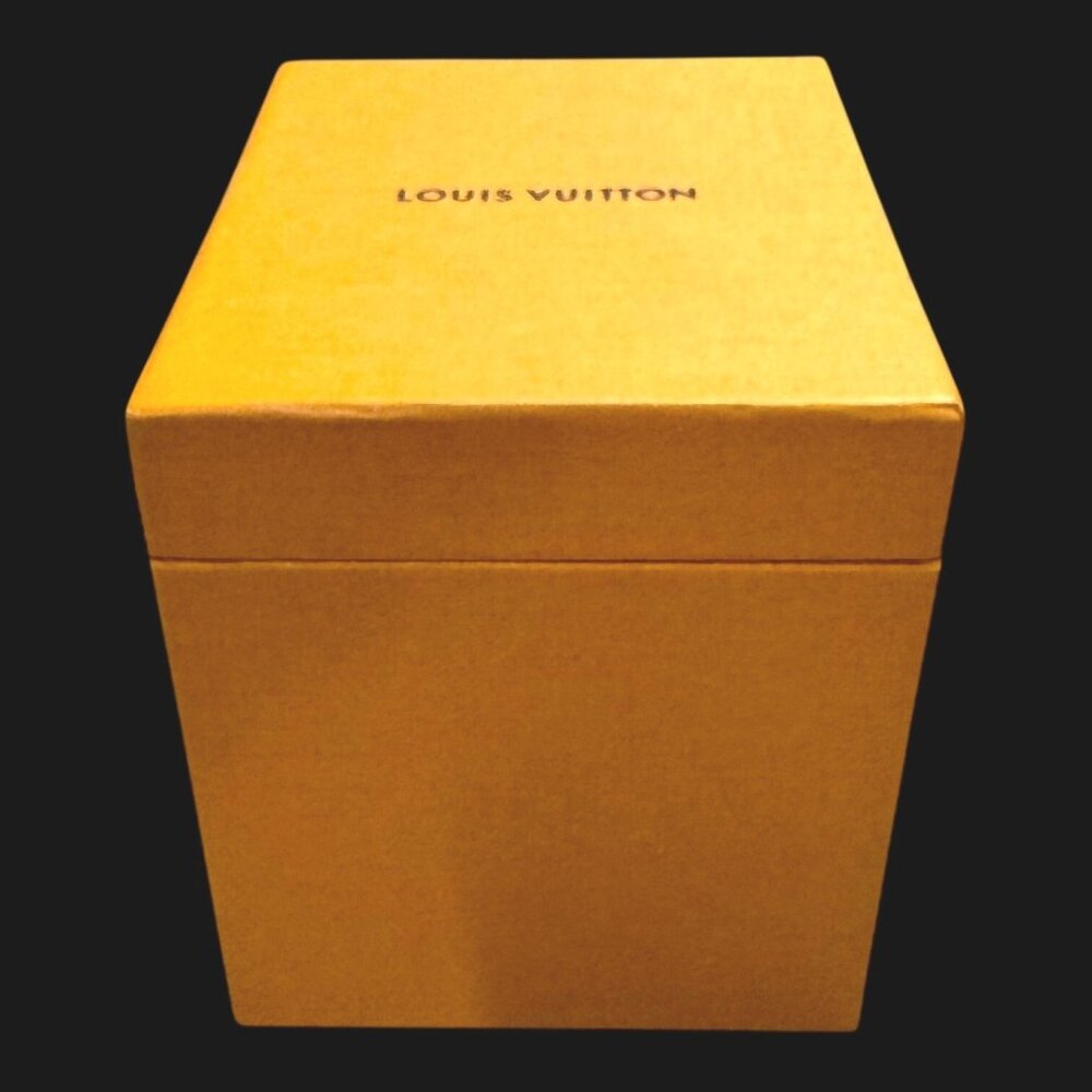 Louis Vuitton Orange Gift Box 6x5x5 Jewelry Watch Wallet Accessories Authentic